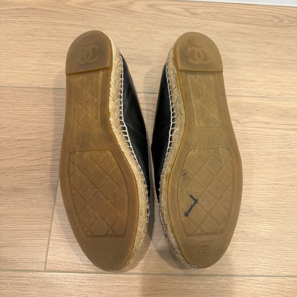 Chanel Espadrilles - Black Leather - Picture 2 of 7